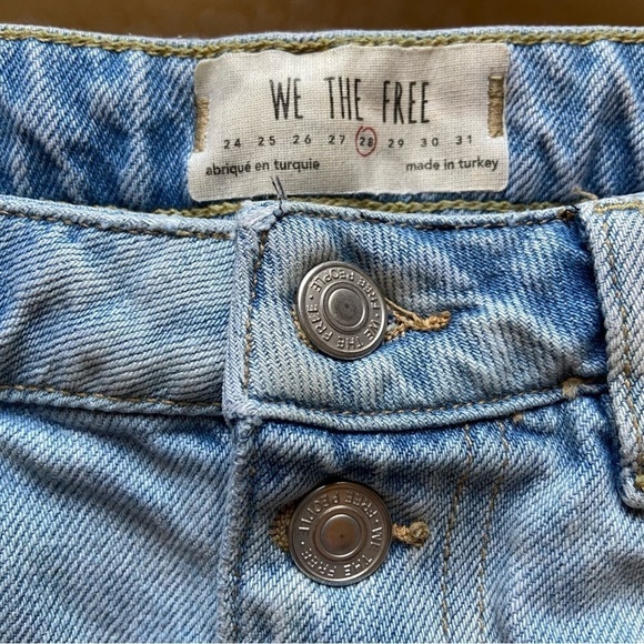 We the Free Denim A-line Mini Skirt in Light Denim - Picture 7 of 8